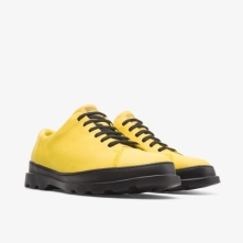 Camper Brutus Formal Shoes Yellow / Black - Mens Singapore HJROOB-380